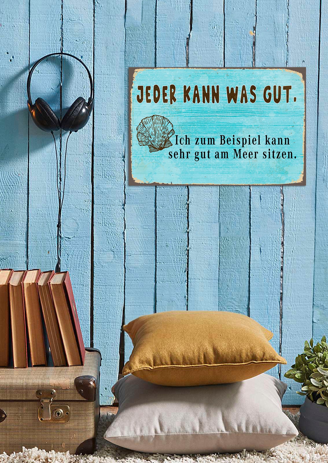 queence Metallbild »Jeder kann was«, Schriftzüge, (1 St.) von queence