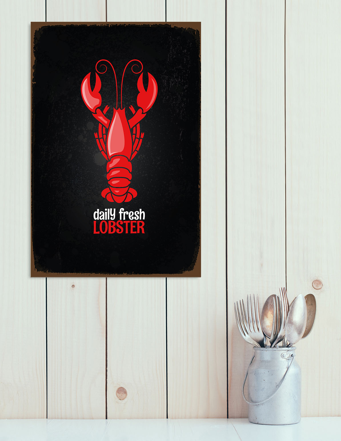 queence Metallbild »Lobster«, (1 St.) von queence