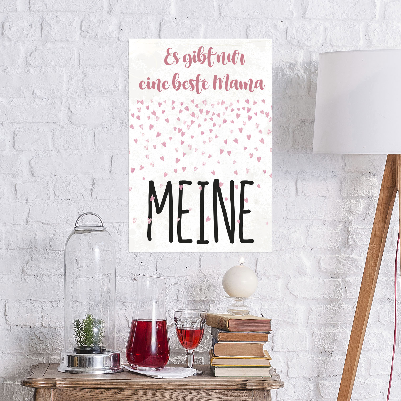 queence Metallbild »Meine Mama«, Schriftzüge, (1 St.) von queence