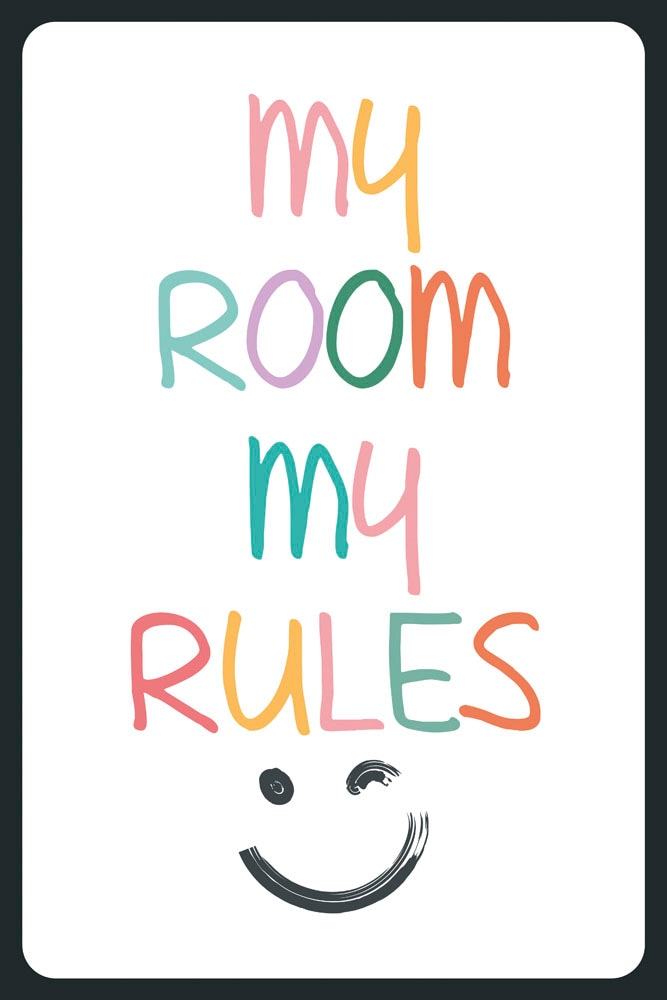 queence Metallbild »My Rules«, Sprüche, (1 St.) von queence