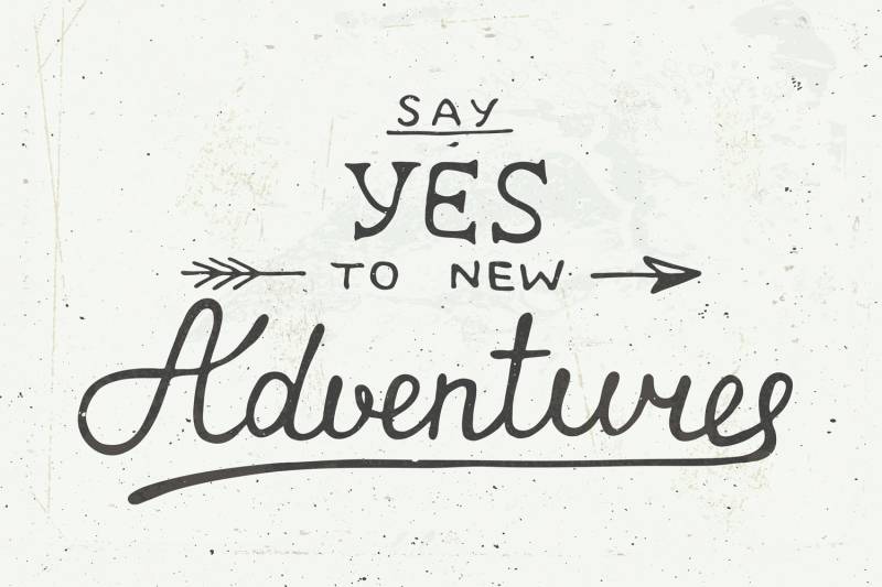 queence Metallbild »New Adventure«, Schriftzüge-Schriftzug-Sprüche-Sprüche & Texte-Motivationsbilder, (1 St.), Stahlschild, Blechschild, Spruch, Motivation von queence