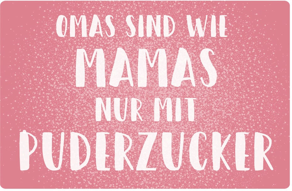 queence Metallbild »Puderzucker II«, Sprüche, (1 St.) von queence