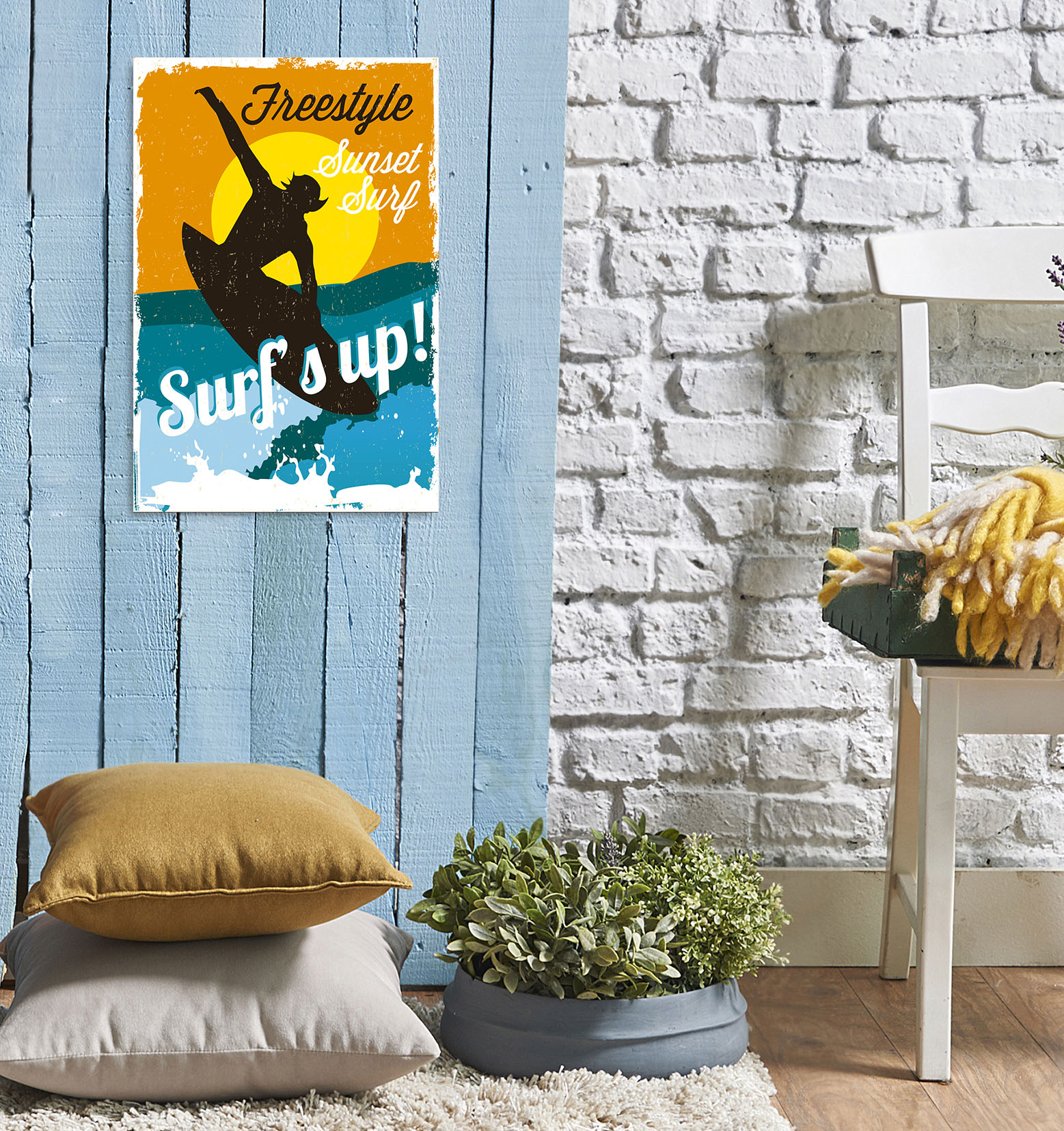 queence Metallbild »Surf's up«, (1 St.) von queence