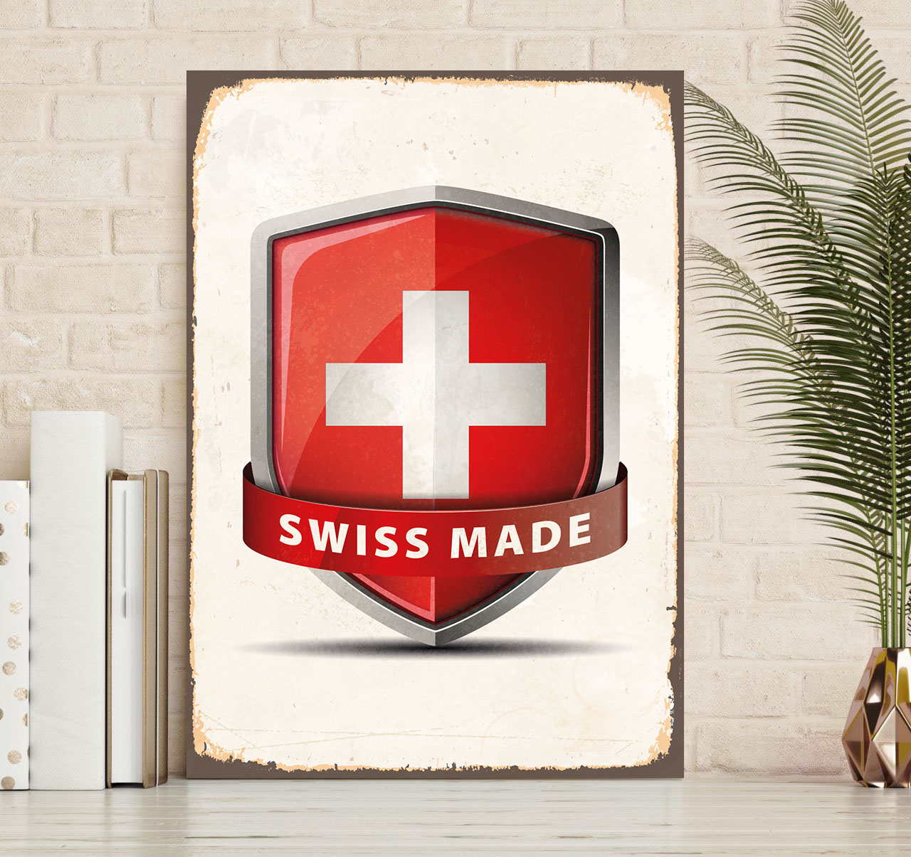 queence Metallbild »Swiss Made«, (1 St.) von queence