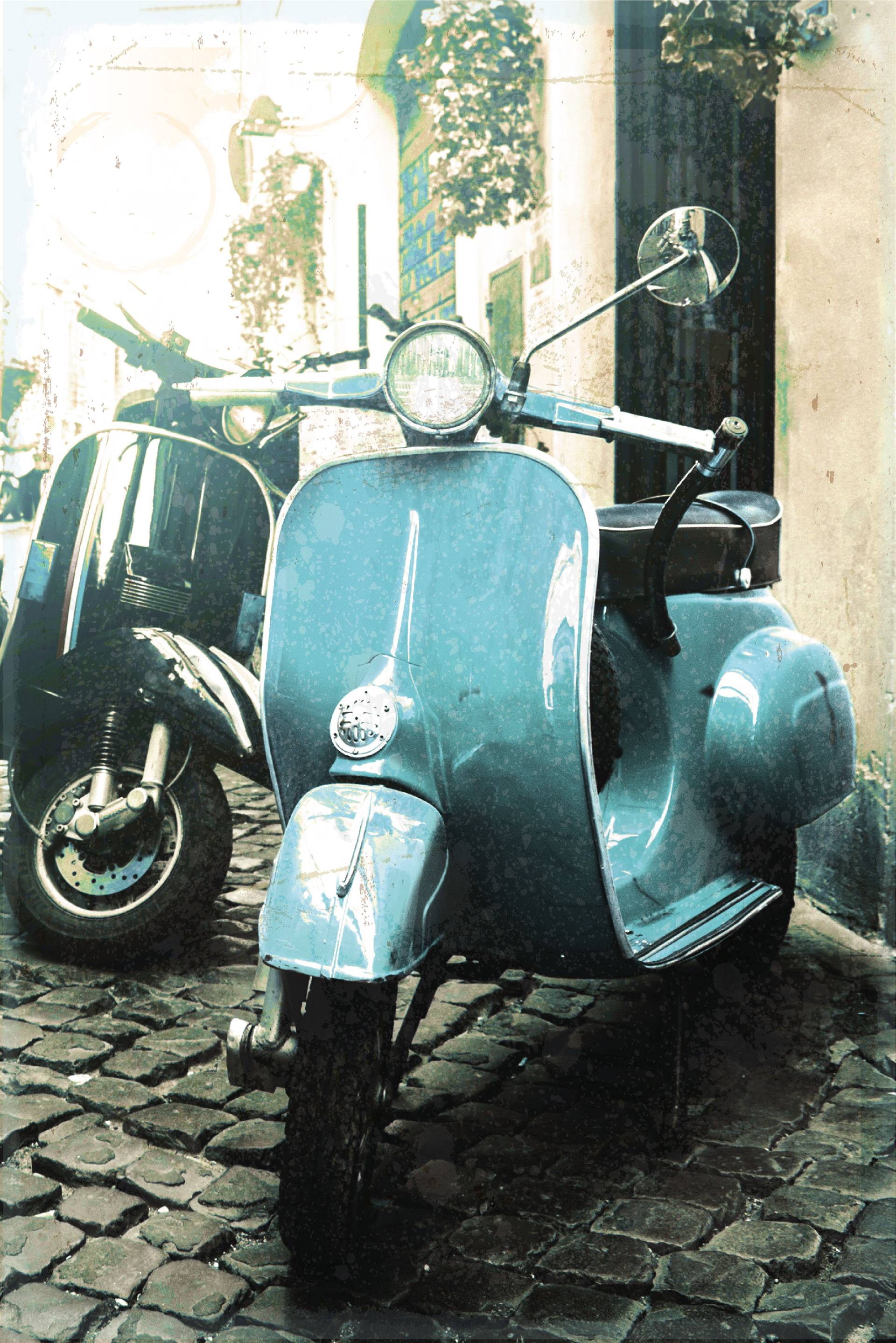 queence Metallbild »Vespa«, Motorräder & Roller, (1 St.) von queence