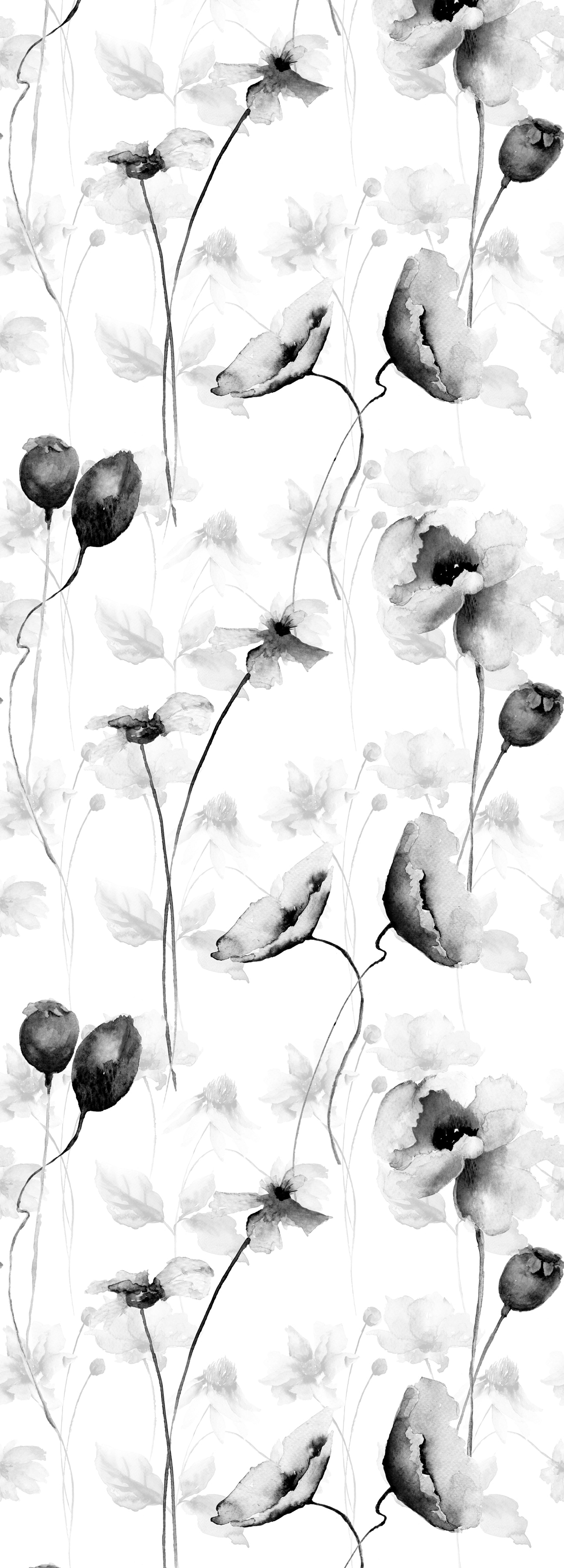 queence Vinyltapete »Moy«, bedruckt-Motiv-botanisch-floral-gemustert-natürlich, 90x250cm, selbstklebend, kinderleichte Anbringung, Sticker von queence