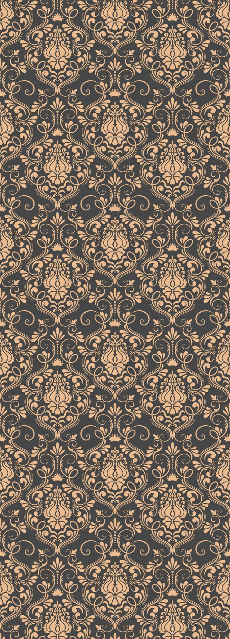 queence Vinyltapete »Lara«, bedruckt-Barock-Antikoptik-Kunst, 90x250cm, selbstklebend, kinderleichte Anbringung, Sticker von queence