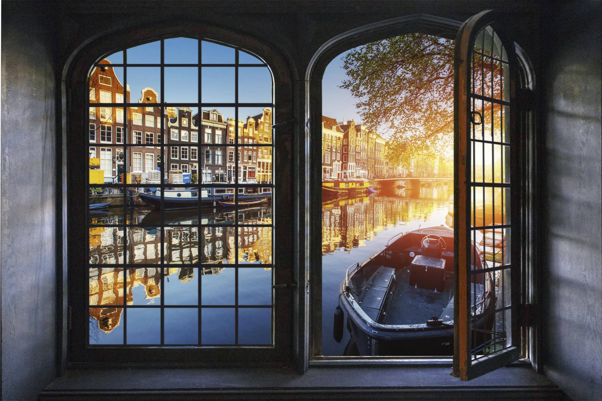 queence Wandsticker »Amsterdam«, Wandsticker, Wandbild, selbstklebend, 3D, Fenster queence Wandsticker »Amsterdam«, Wandsticker, Wandbild, selbstklebend, 3D, Fenster von queence