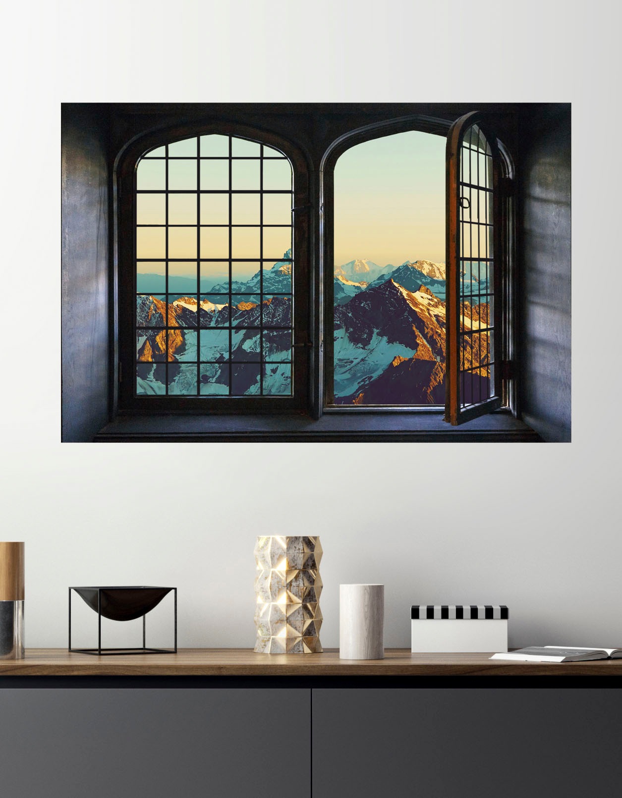 queence Wandsticker »Berge«, Wandsticker, Wandbild, selbstklebend, 3D, Fenster queence Wandsticker »Berge«, Wandsticker, Wandbild, selbstklebend, 3D, Fenster von queence