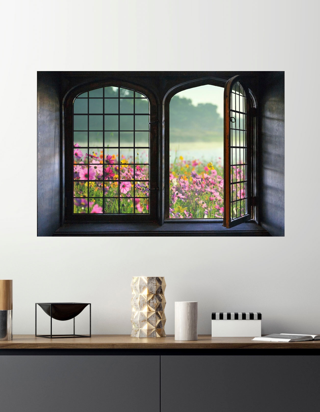 queence Wandsticker »Blumenwiese«, Wandsticker, Wandbild, selbstklebend, 3D, Fenster queence Wandsticker »Blumenwiese«, Wandsticker, Wandbild, selbstklebend, 3D, Fenster von queence