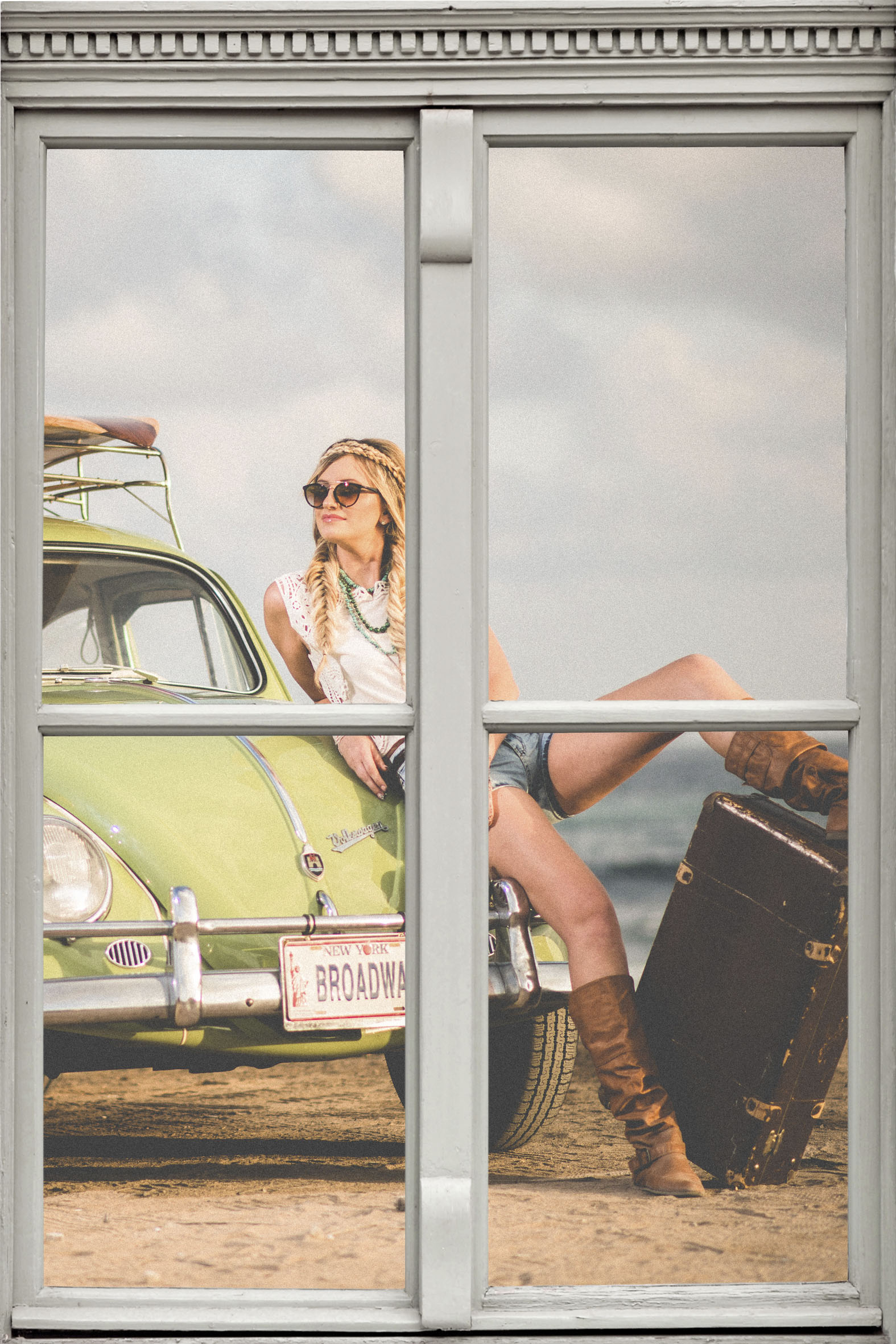 queence Wandsticker »Frau«, Wandsticker, Wandbild, selbstklebend, 3D, Fenster queence Wandsticker »Frau«, Wandsticker, Wandbild, selbstklebend, 3D, Fenster von queence