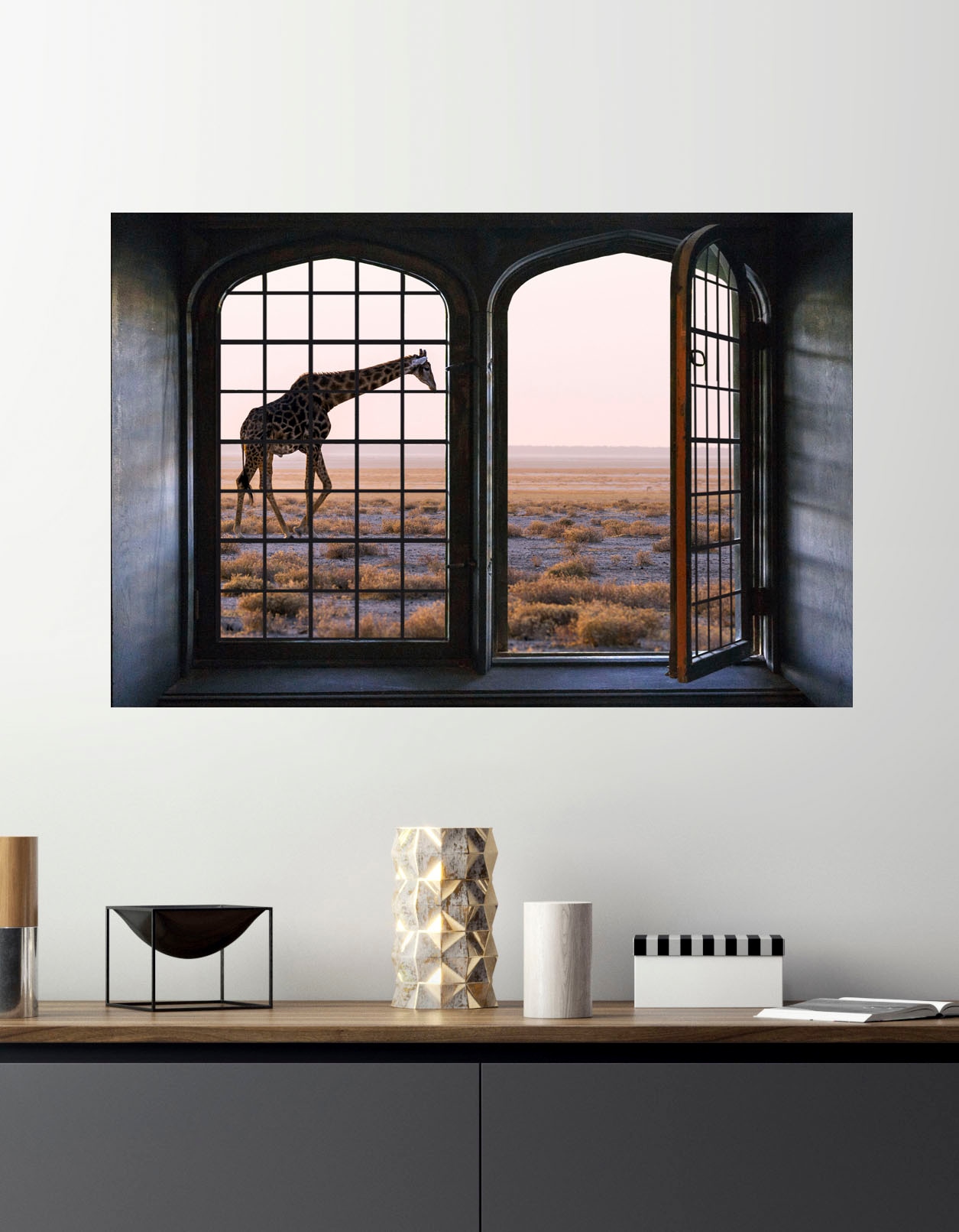 queence Wandsticker »Giraffe«, Wandsticker, Wandbild, selbstklebend, 3D, Fenster queence Wandsticker »Giraffe«, Wandsticker, Wandbild, selbstklebend, 3D, Fenster von queence