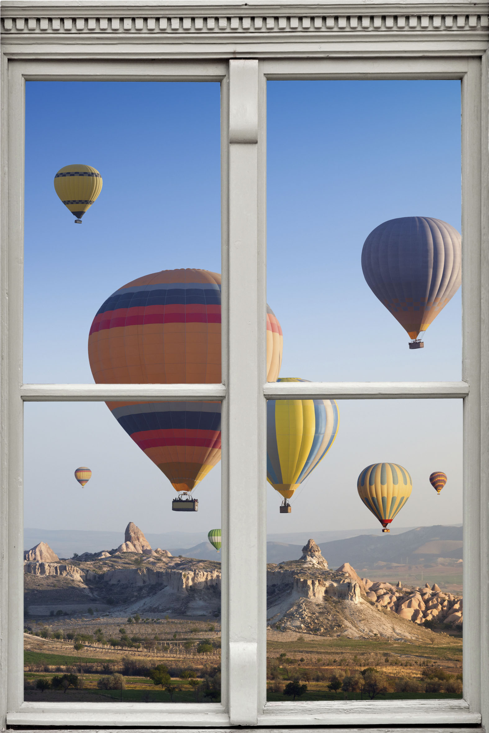 queence Wandsticker »Heissluftballons«, Wandsticker, Wandbild, selbstklebend, 3D, Fenster queence Wandsticker »Heissluftballons«, Wandsticker, Wandbild, selbstklebend, 3D, Fenster von queence