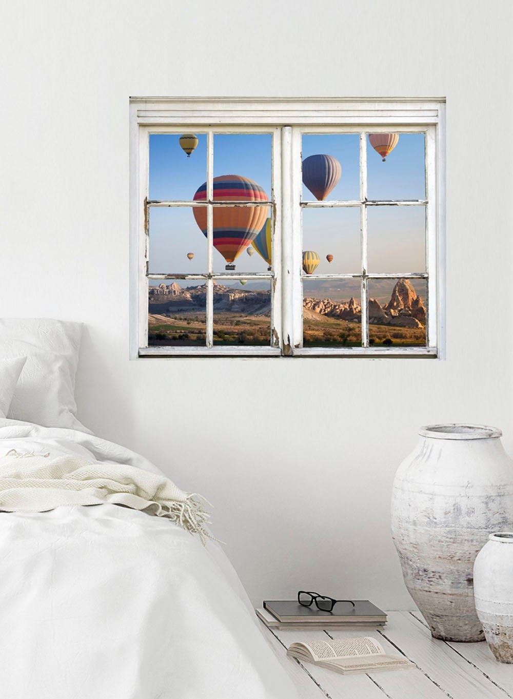 queence Wandsticker »Heissluftballons«, Wandsticker, Wandbild, selbstklebend, 3D, Fenster queence Wandsticker »Heissluftballons«, Wandsticker, Wandbild, selbstklebend, 3D, Fenster von queence
