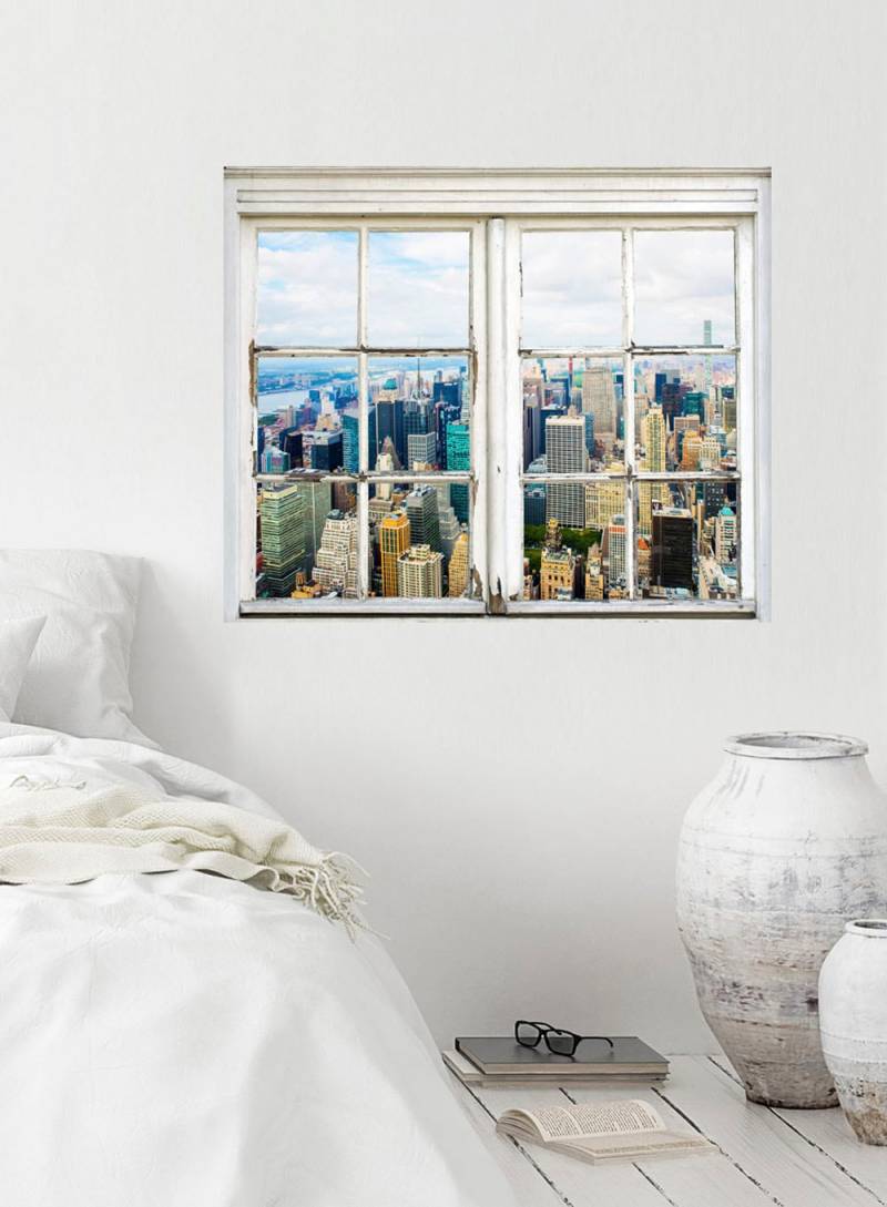 queence Wandsticker »New York«, Wandsticker, Wandbild, selbstklebend, Amerika von queence
