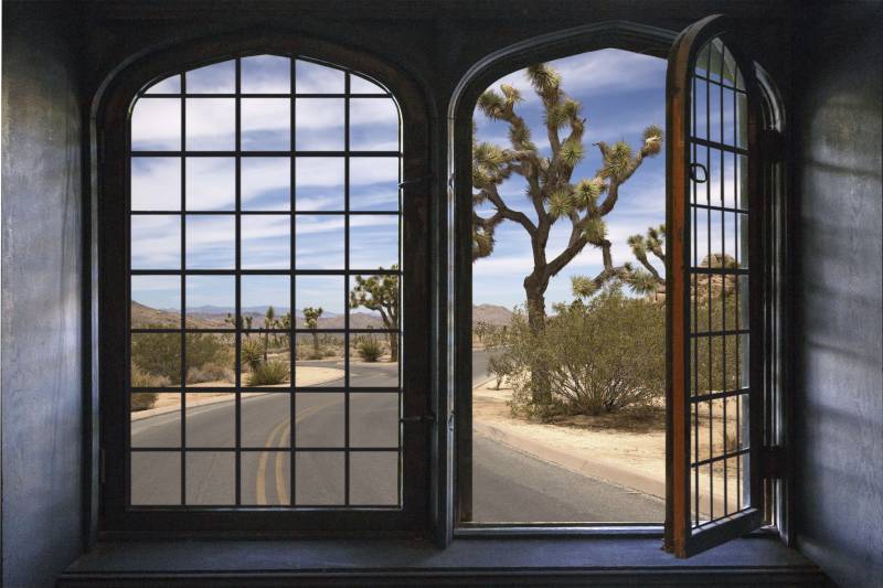 queence Wandsticker »Rout 66«, Wandsticker, Wandbild, selbstklebend, 3D, Fenster von queence