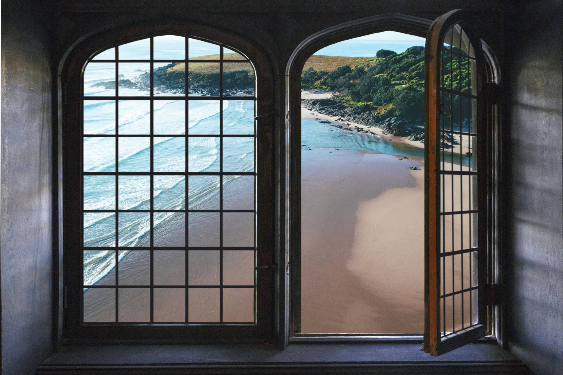 queence Wandsticker »Sandstrand«, Wandsticker, Wandbild, selbstklebend, 3D, Fenster queence Wandsticker »Sandstrand«, Wandsticker, Wandbild, selbstklebend, 3D, Fenster von queence