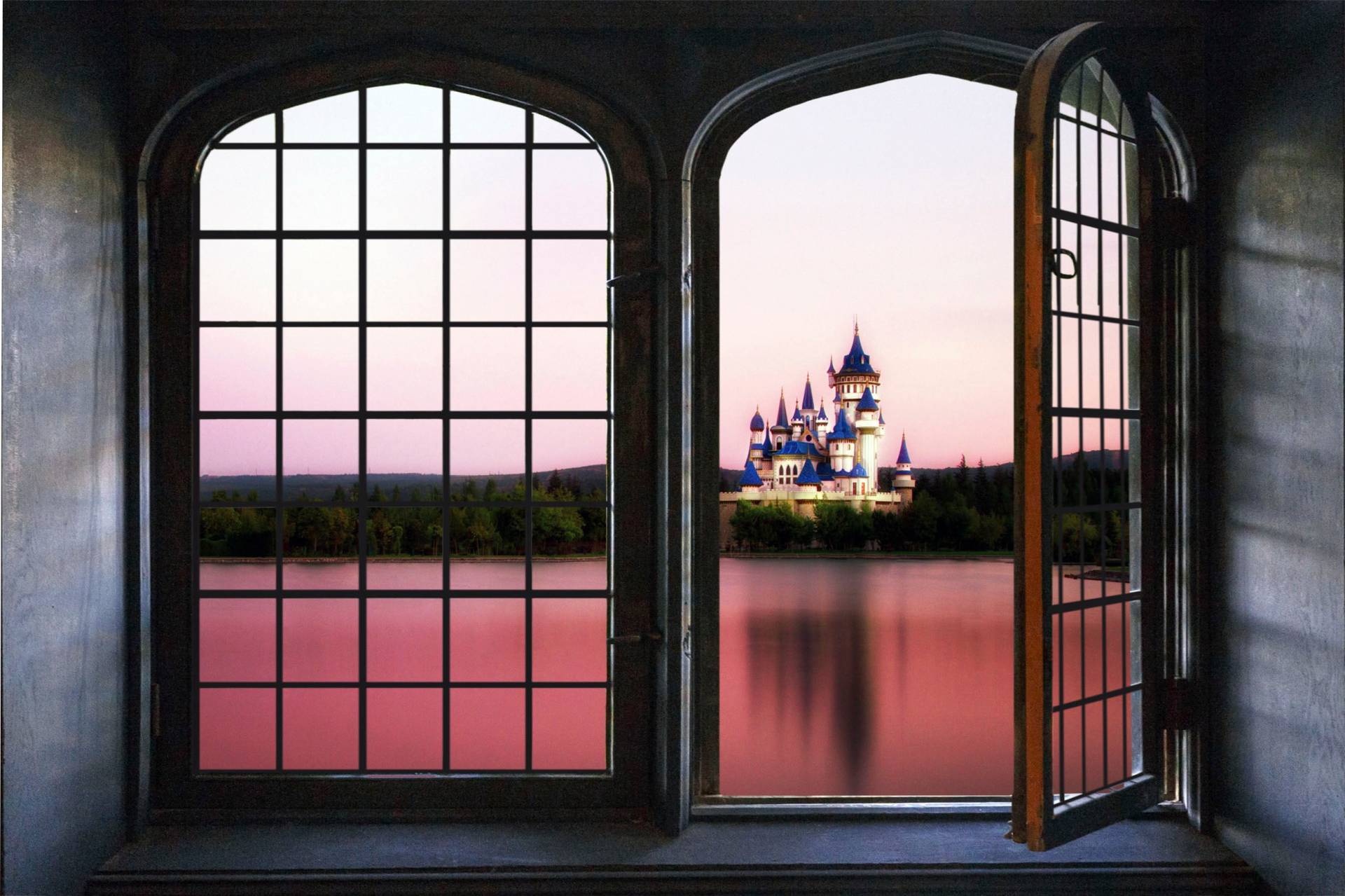 queence Wandsticker »Schloss«, Wandsticker, Wandbild, selbstklebend, 3D, Fenster queence Wandsticker »Schloss«, Wandsticker, Wandbild, selbstklebend, 3D, Fenster von queence