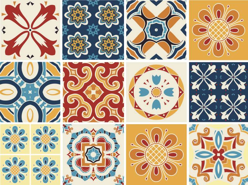 queence Wandsticker »Shila«, (12 St.), Sticker, Fliesensticker, Ornamente von queence