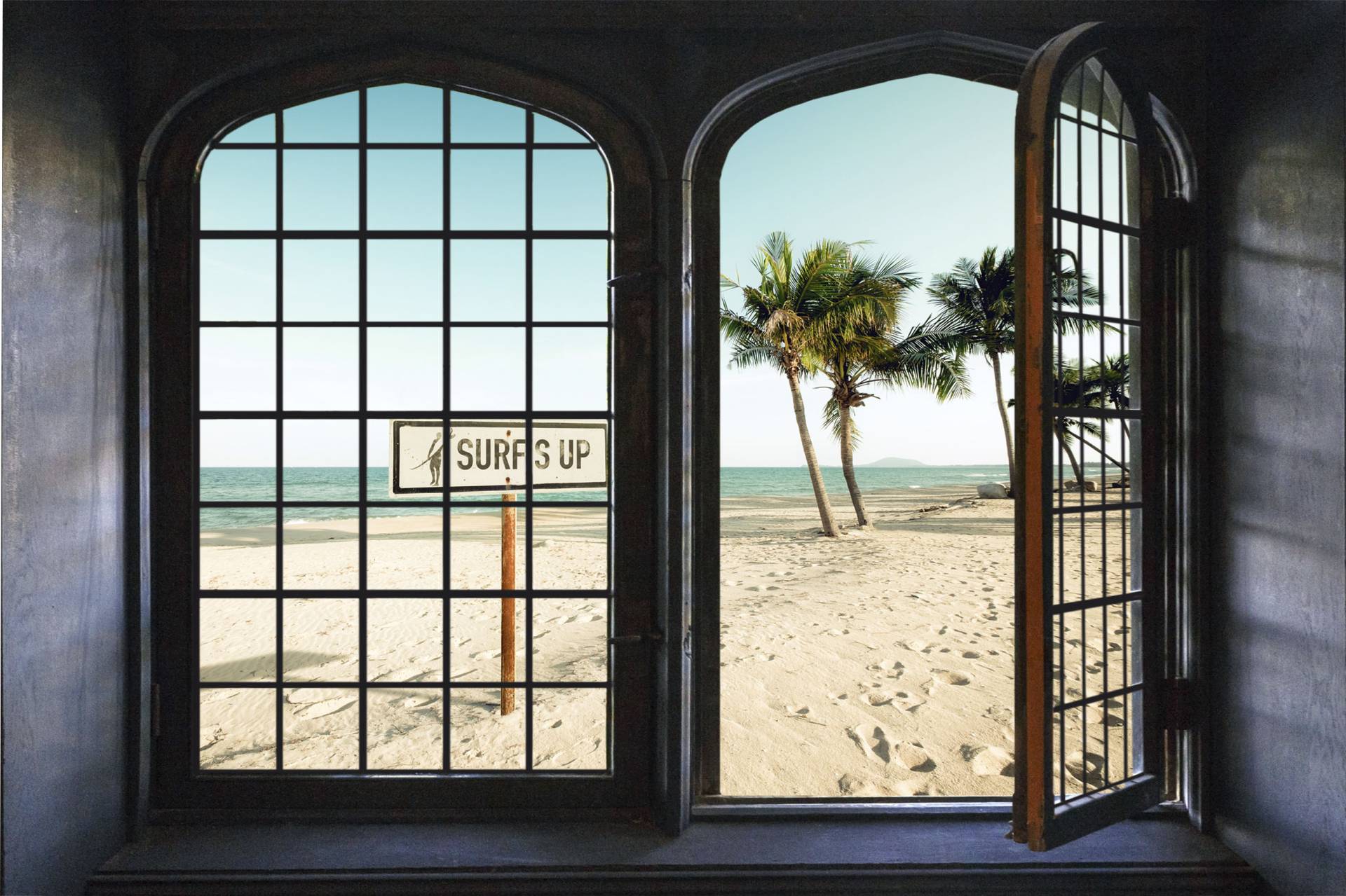 queence Wandsticker »Surf up«, Wandsticker, Wandbild, selbstklebend, 3D, Fenster queence Wandsticker »Surf up«, Wandsticker, Wandbild, selbstklebend, 3D, Fenster von queence