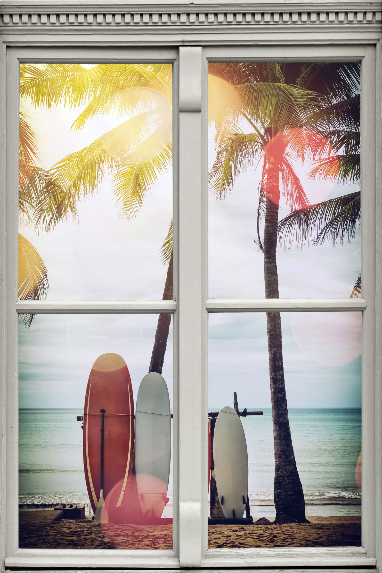 queence Wandsticker »Surfstrand«, Wandsticker, Wandbild, selbstklebend, 3D, Fenster queence Wandsticker »Surfstrand«, Wandsticker, Wandbild, selbstklebend, 3D, Fenster von queence