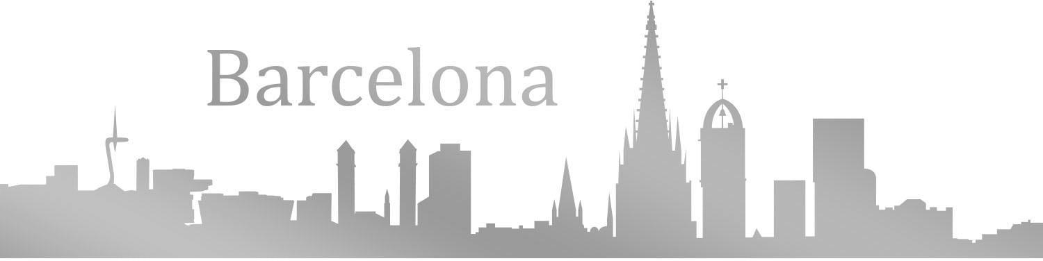 queence Wandtattoo »Barcelona Skyline«, (1 St.) von queence