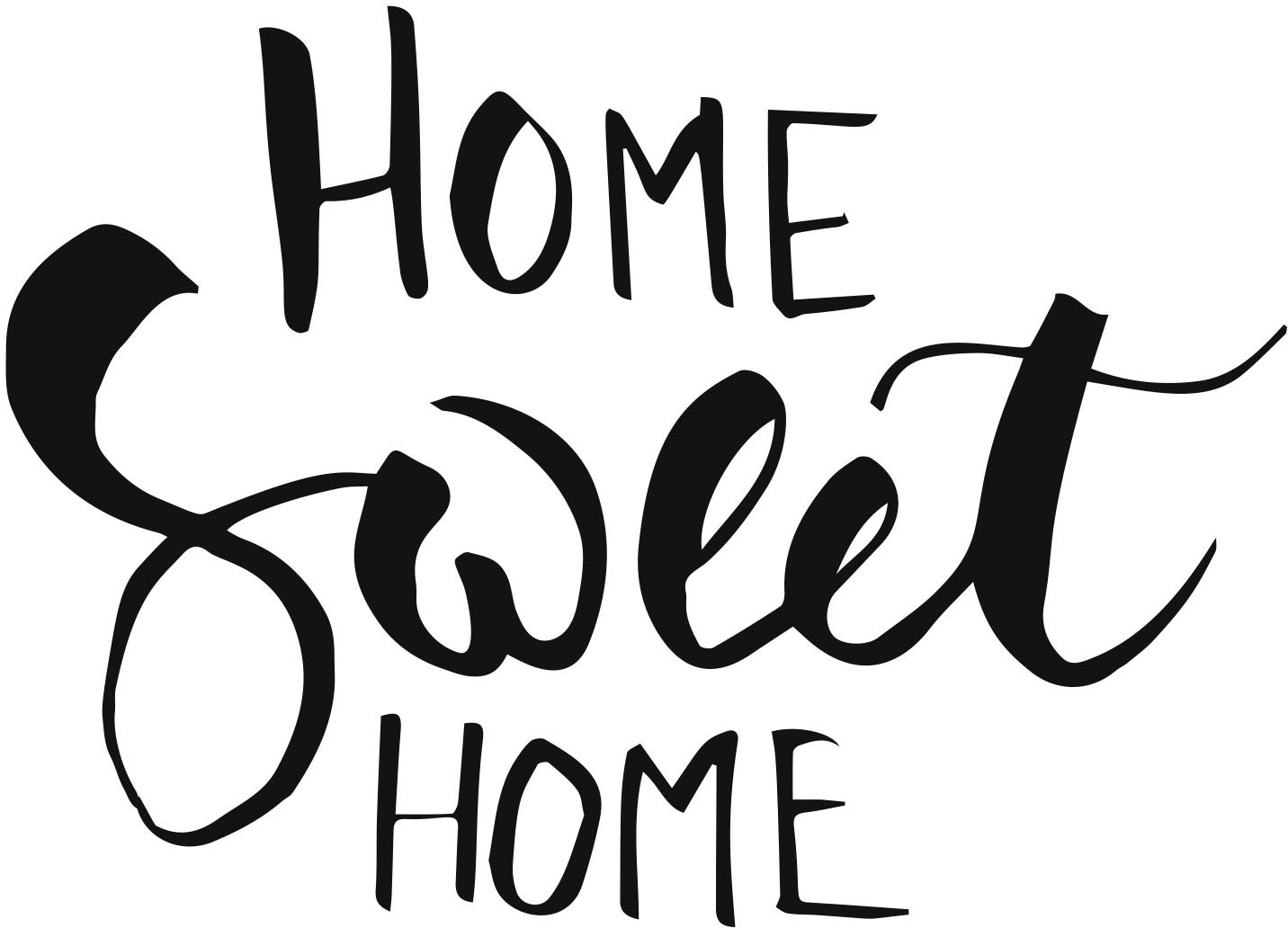 queence Wandtattoo »HOME SWEET HOME«, (1 St.) von queence