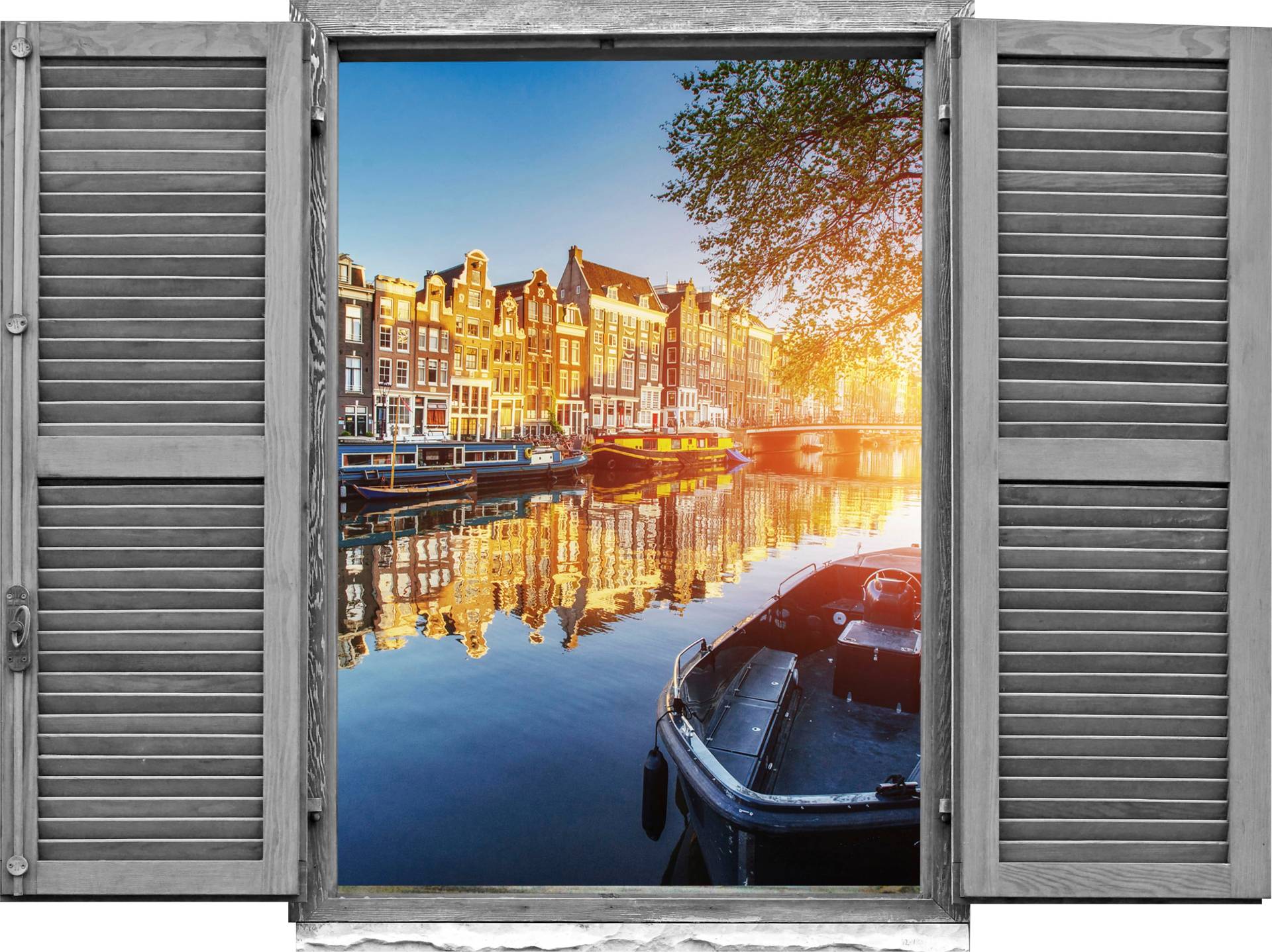 queence Wandtattoo »Holland«, (1 St.), Wandsticker, Wandbild, selbstklebend, 3D, Fenster von queence