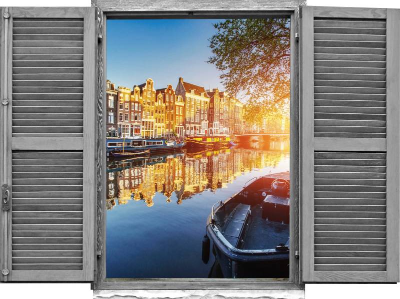 queence Wandtattoo »Holland«, (1 St.), Wandsticker, Wandbild, selbstklebend, 3D, Fenster von queence