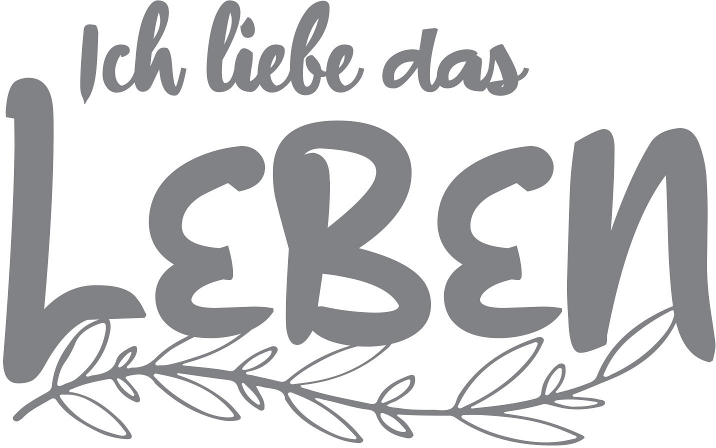 queence Wandtattoo »ICH LIEBE DAS LEBEN«, (1 St.) von queence