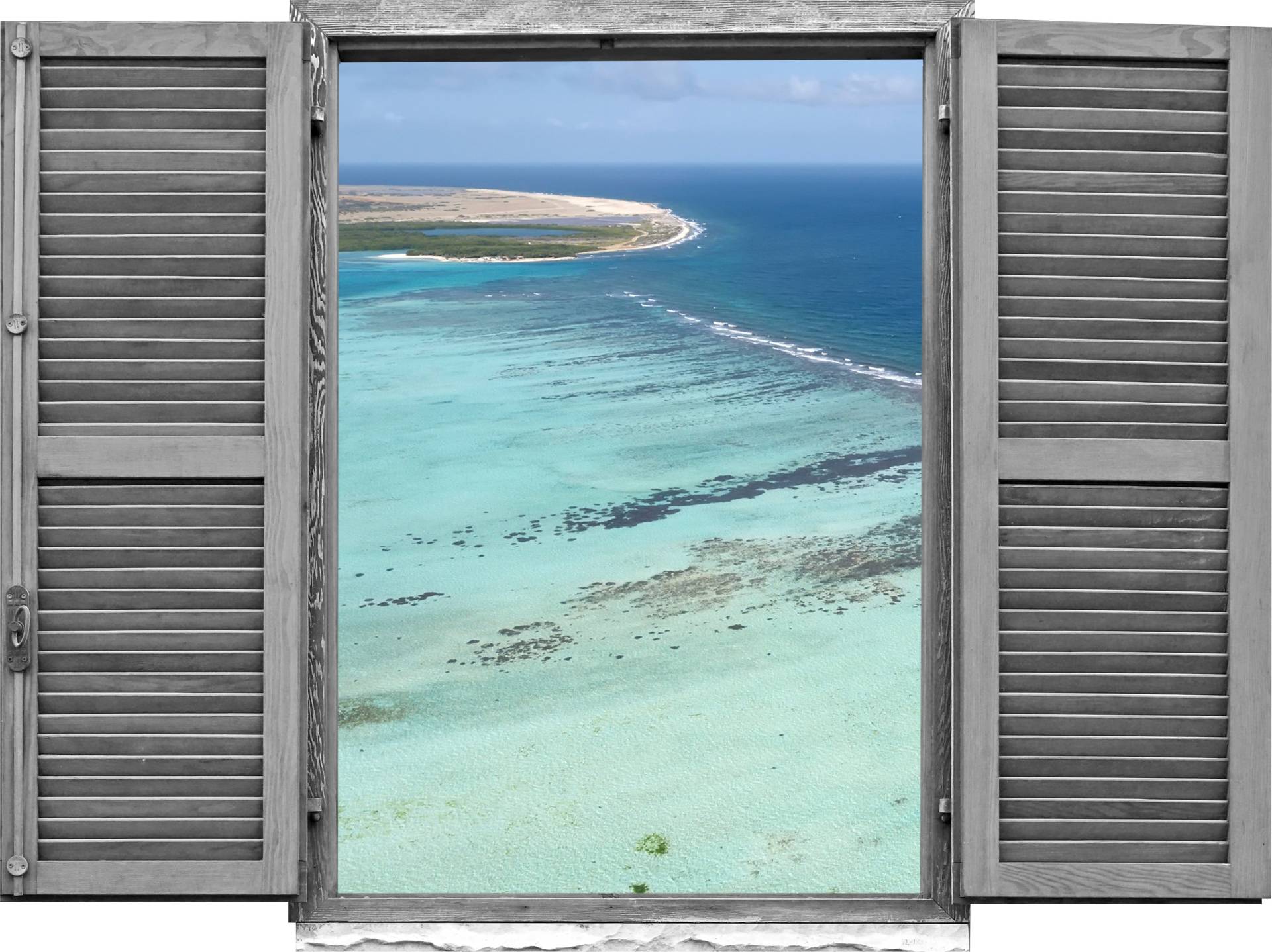 queence Wandtattoo »Meerwasser«, (1 St.), Wandsticker, Wandbild, selbstklebend, 3D, Fenster von queence