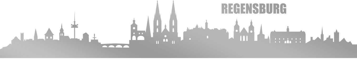 queence Wandtattoo »Regensburg Skyline«, (1 St.) von queence
