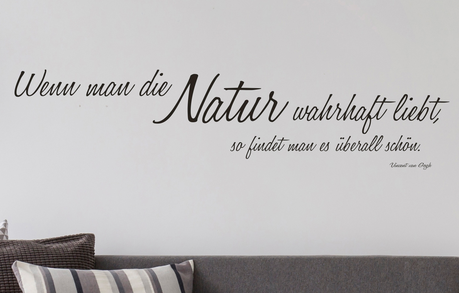 queence Wandtattoo »Wenn man die Natur…« von queence