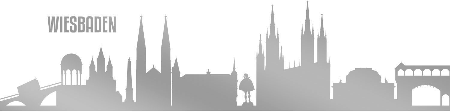 queence Wandtattoo »Wiesbaden Skyline«, (1 St.) von queence