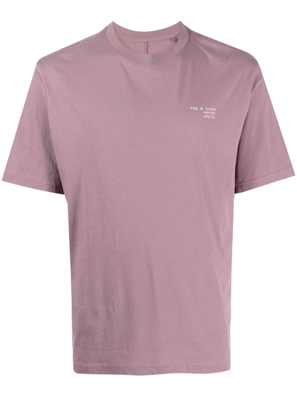 rag & bone 425 logo-print cotton T-shirt - Purple von rag & bone