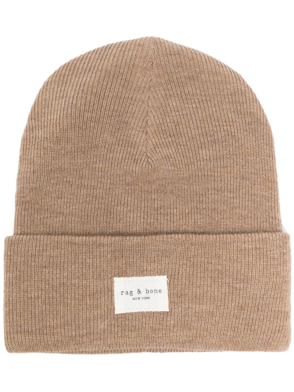 rag & bone Addison ribbed beanie - Brown von rag & bone