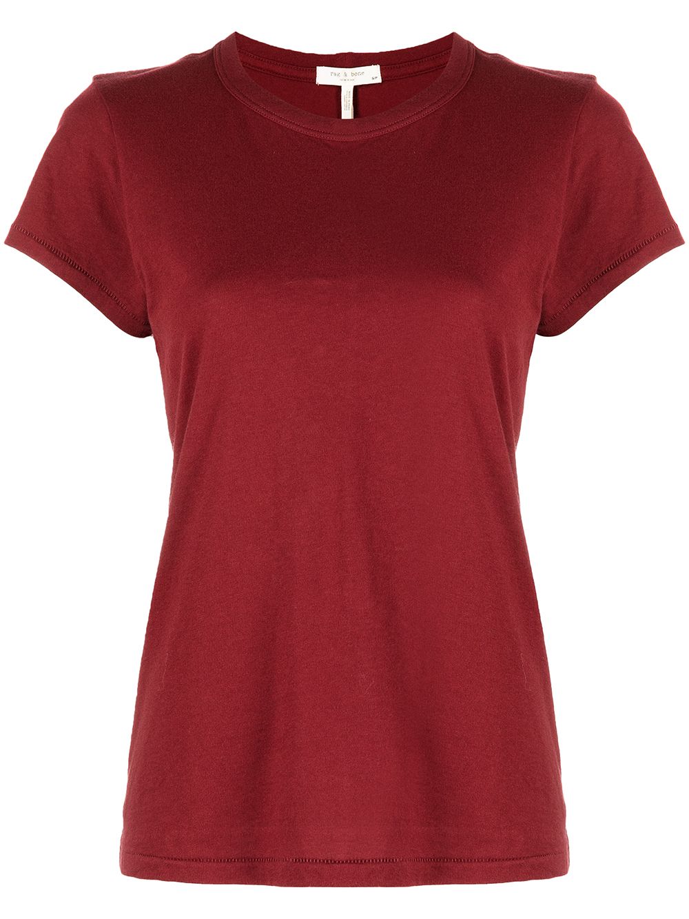 rag & bone garment-dyed cotton T-Shirt - Red von rag & bone