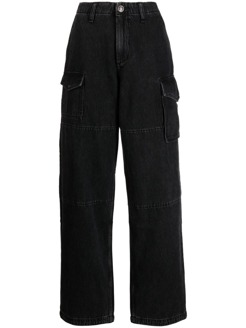 rag & bone high-rise wide-leg jeans - Black von rag & bone