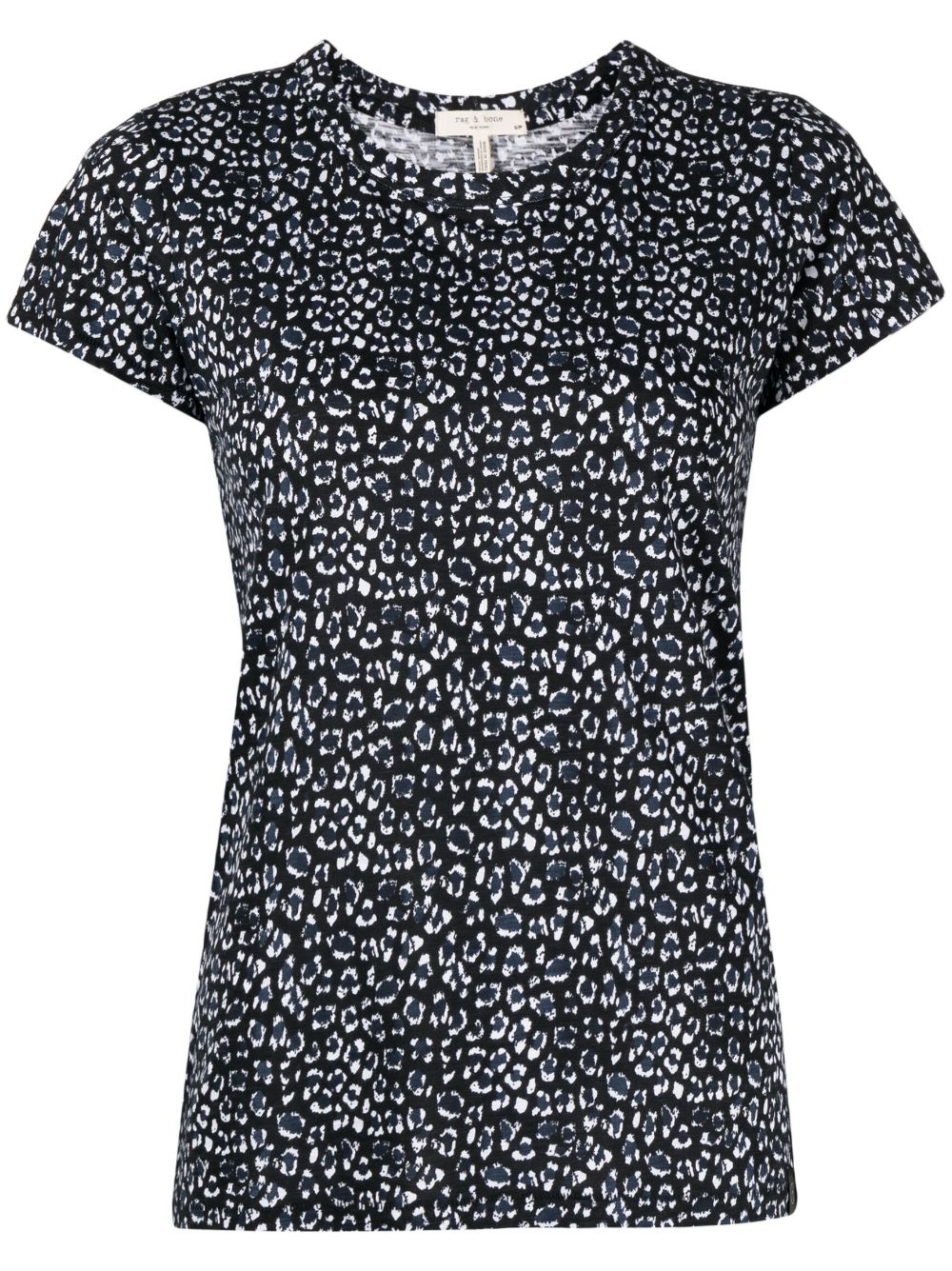 rag & bone leopard-print short-sleeved T-shirt - Black von rag & bone