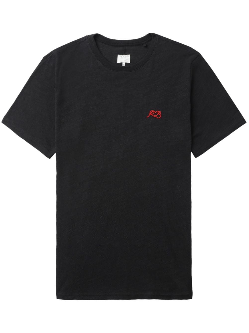 rag & bone logo-embroidered cotton T-shirt - Black von rag & bone