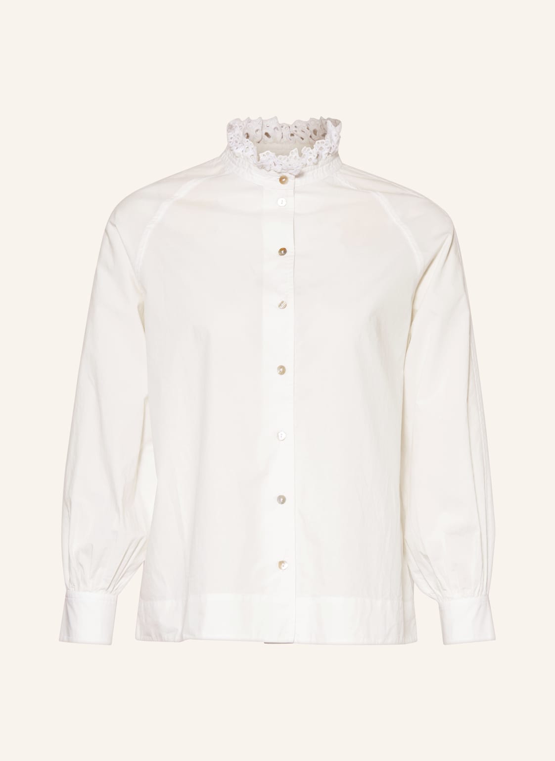 Rich & Royal Bluse Mit Lochspitze weiss von Rich & Royal