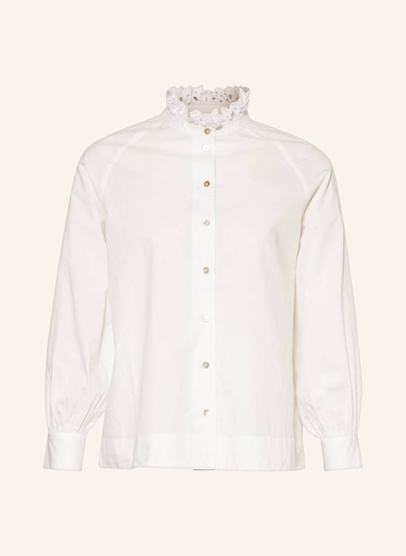 Rich & Royal Bluse Mit Lochspitze weiss von Rich & Royal
