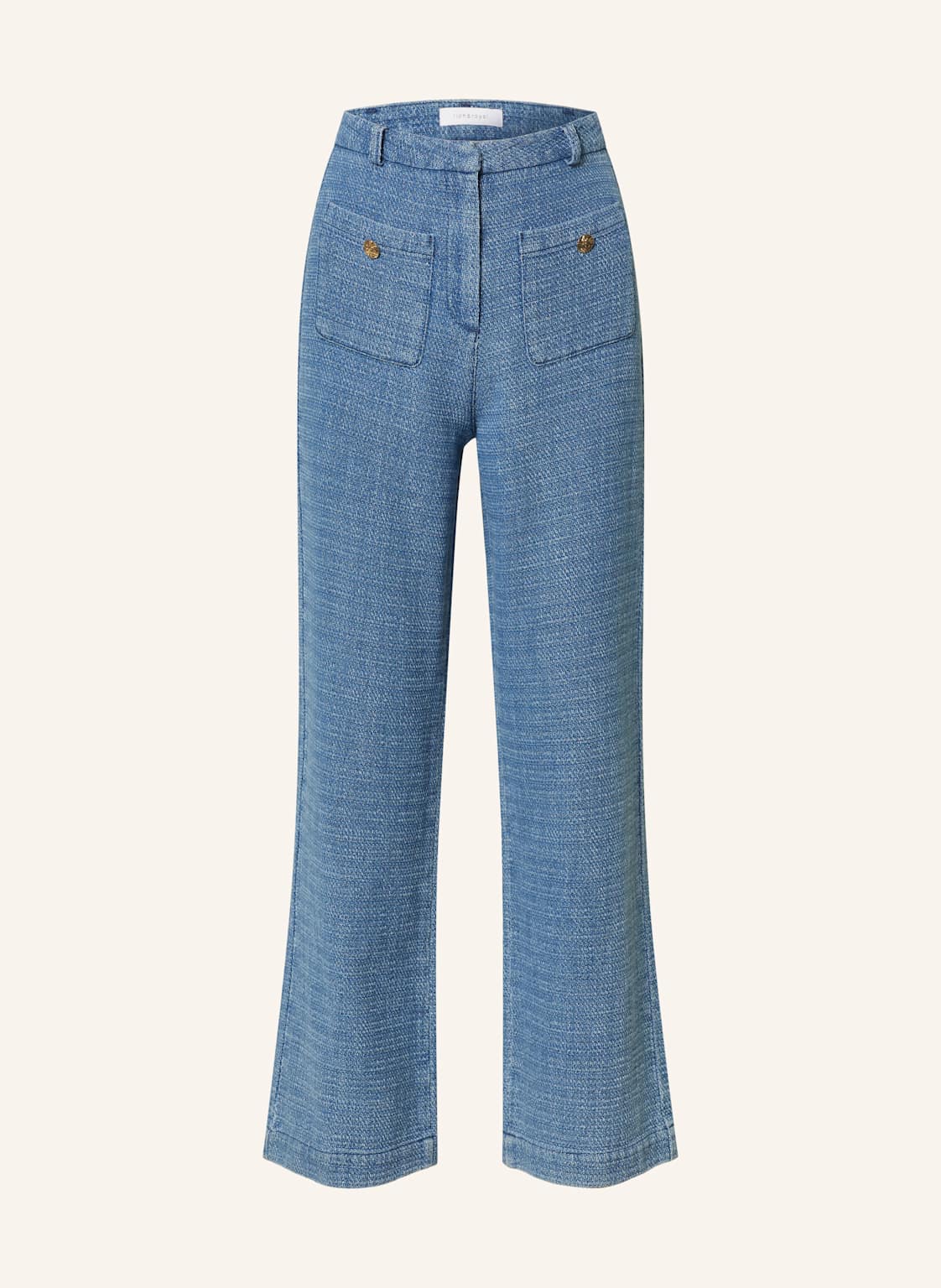 Rich & Royal Marlenehose Aus Tweed blau Rich & Royal Marlenehose Aus Tweed blau von Rich & Royal