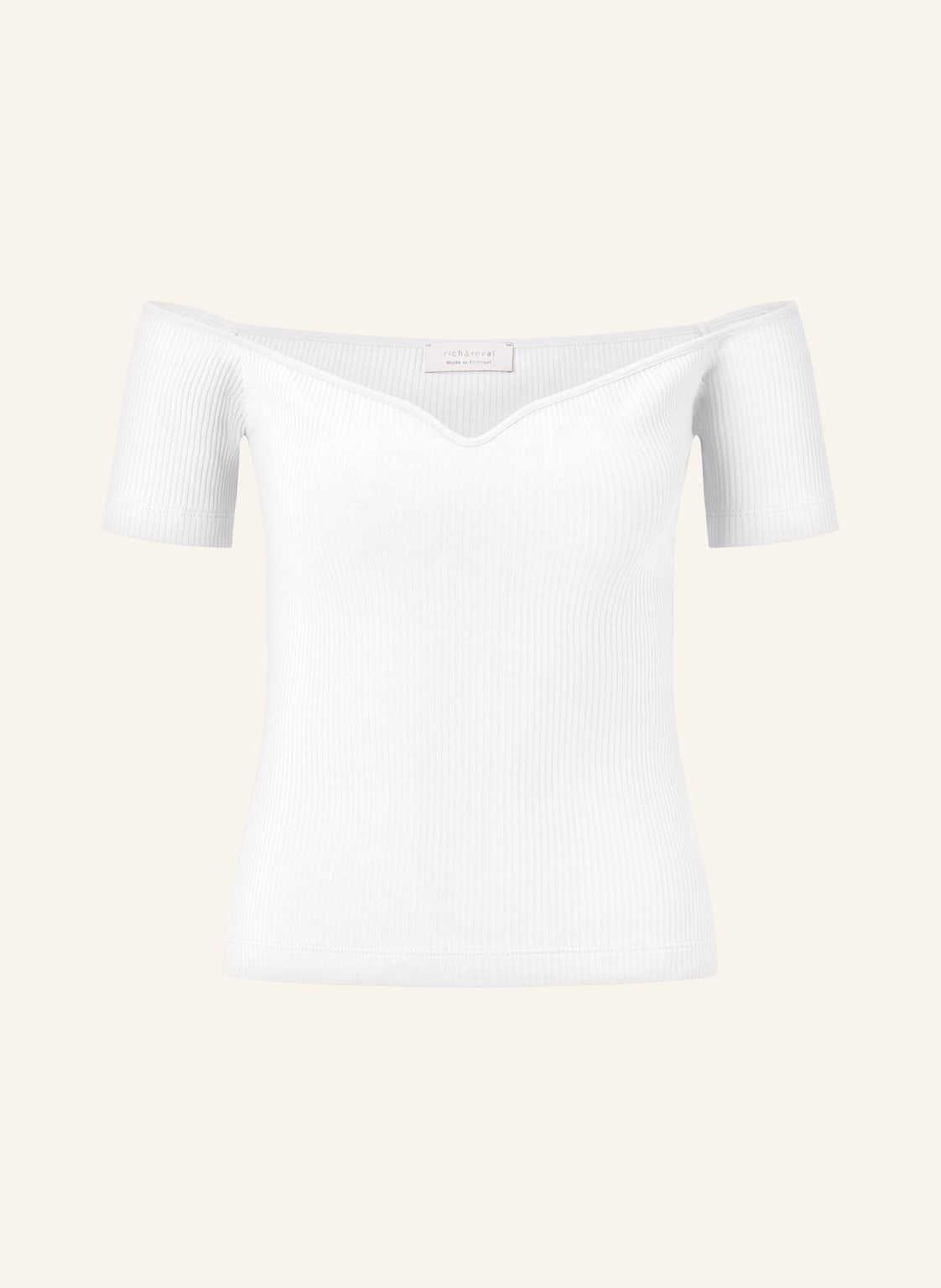 Rich&Royal Off-Shoulder-Shirt weiss von rich&royal