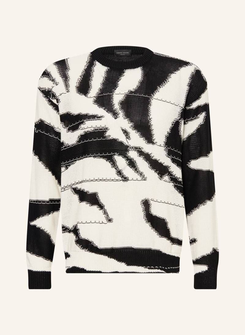 Roberto Collina Pullover Graphic schwarz von roberto collina