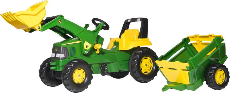 rolly toys® Trettraktor »rollyJunior John Deere mit Lader und Trailer«, Made in Europe Made in Germany von rolly toys®