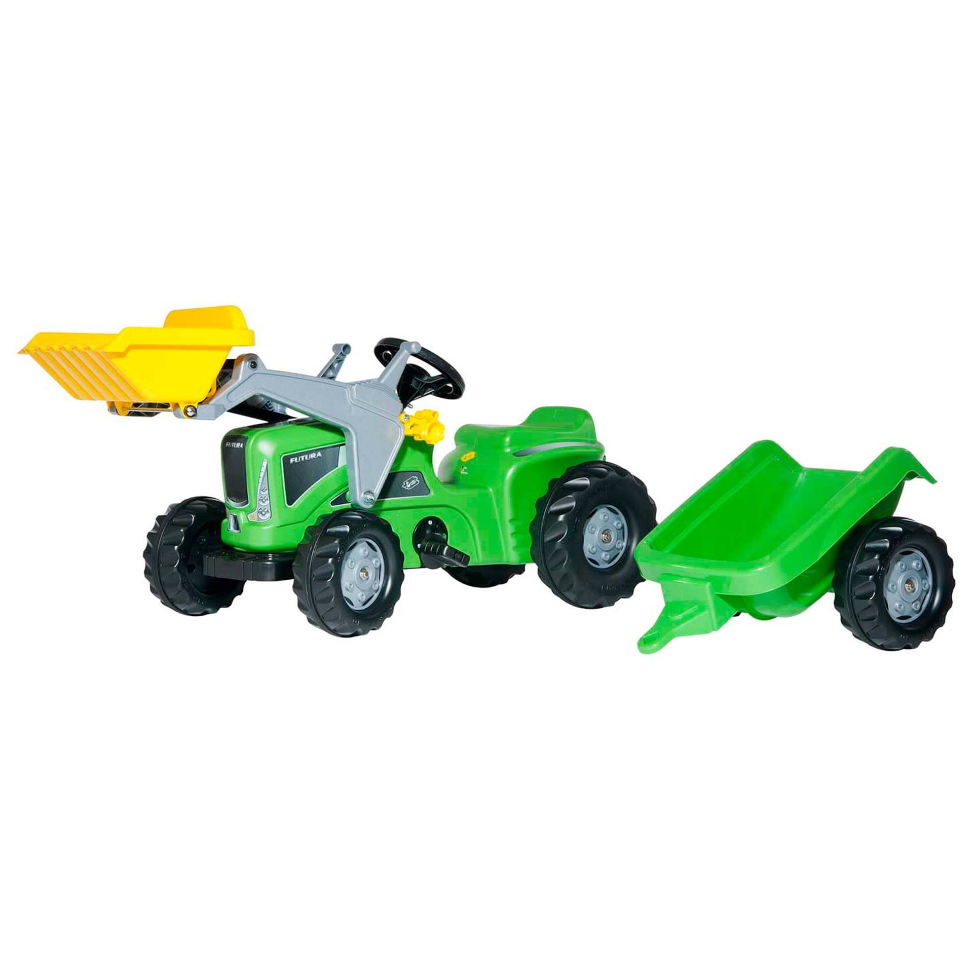 Trettraktor rollyKiddy Futura mit Frontlader und Anhänger Trettraktor rollyKiddy Futura mit Frontlader und Anhänger von rolly toys