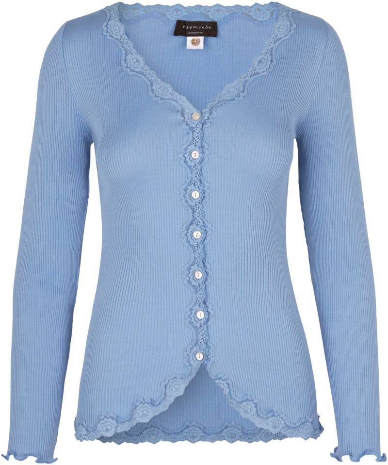 rosemunde Strickjacke »Babette Silk Cardigan«, wunderschöner Vintage-Spitzenbesatz, wertige Perlmuttknopfleiste von rosemunde