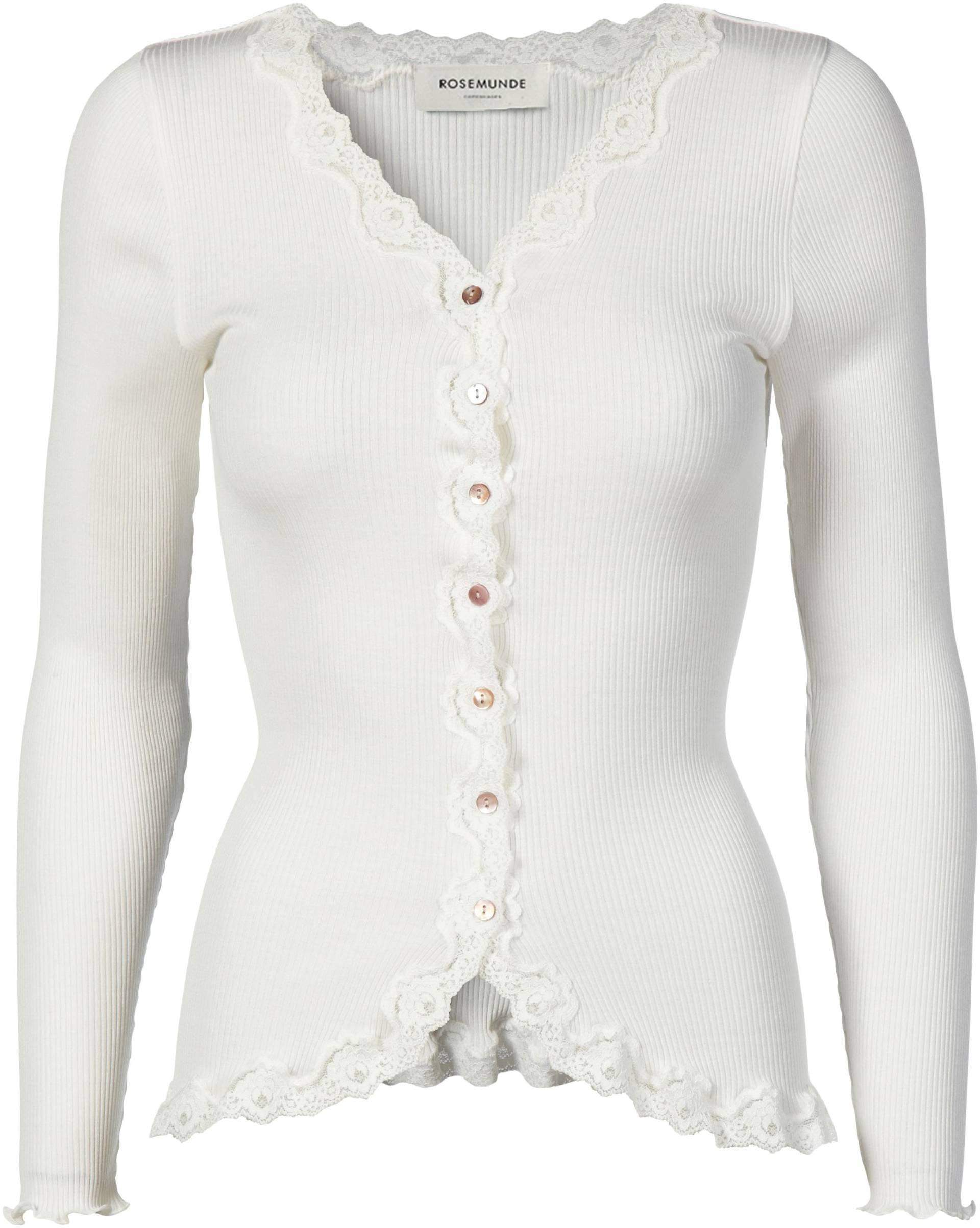 rosemunde Strickjacke »Babette Silk Cardigan«, wunderschöner Vintage-Spitzenbesatz, wertige Perlmuttknopfleiste rosemunde Strickjacke »Babette Silk Cardigan«, wunderschöner Vintage-Spitzenbesatz, wertige Perlmuttknopfleiste von rosemunde