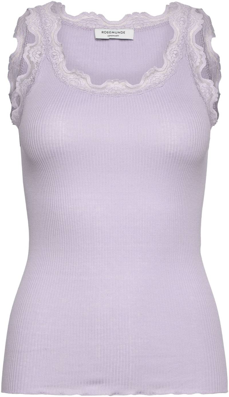rosemunde Tanktop »Babette Silk Top«, wunderschöner Vintage-Spitzenbesatz an Ausschnitt und Trägern von rosemunde